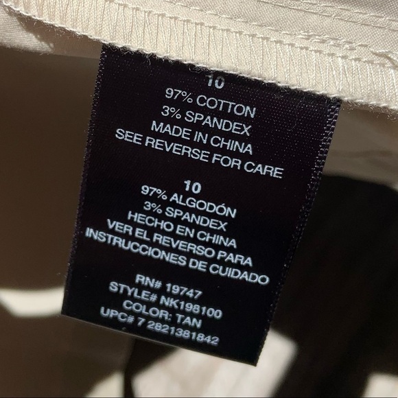 🌻Norma Kamali Tan Cream Collared Hidden Button Lightweight Jacket Size 10 - Picture 9 of 10